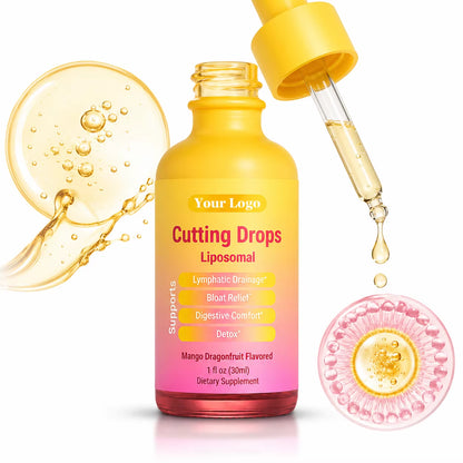 Liposomal Cutting Drops Mango Dragonfruit Oral Liquid Antioxidant Energy Management Lymph Support Body Cleansing Gut Comfort