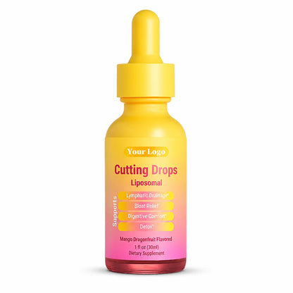 Liposomal Cutting Drops Mango Dragonfruit Oral Liquid Antioxidant Energy Management Lymph Support Body Cleansing Gut Comfort