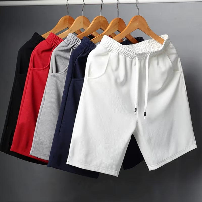 Summer Breathable Men Mesh Shorts Gym Bodybuilding Casual Loose Shorts Joggers Outdoor Fitness Beach Short Pants Sweatpant M-5Xl