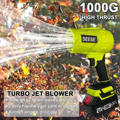 Turbo Jet Blower, Leaf Blower, Strong Turbo Fan, Car Drying after Wash, Handheld Snow Blower, Garden Maintenance